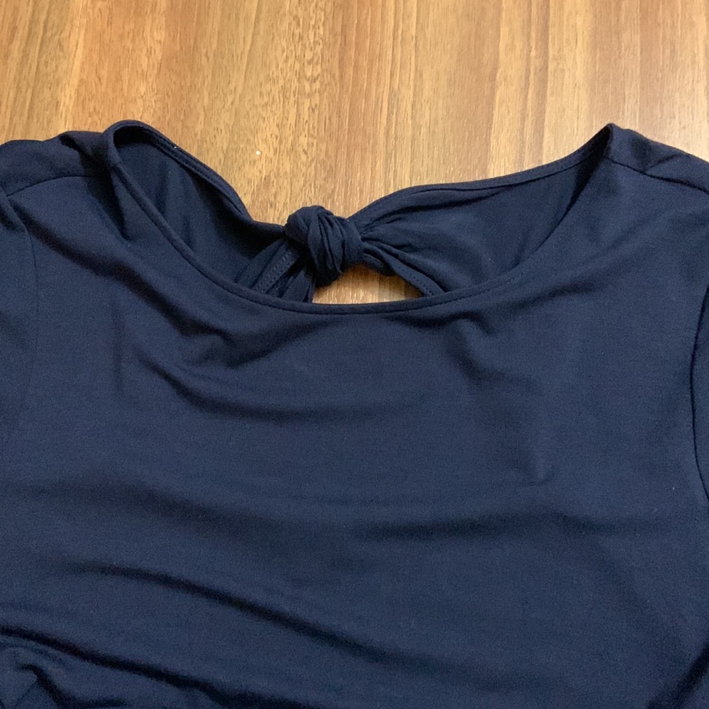 LOFT EUC Navy T-shirt Dress - Picture 2 of 5